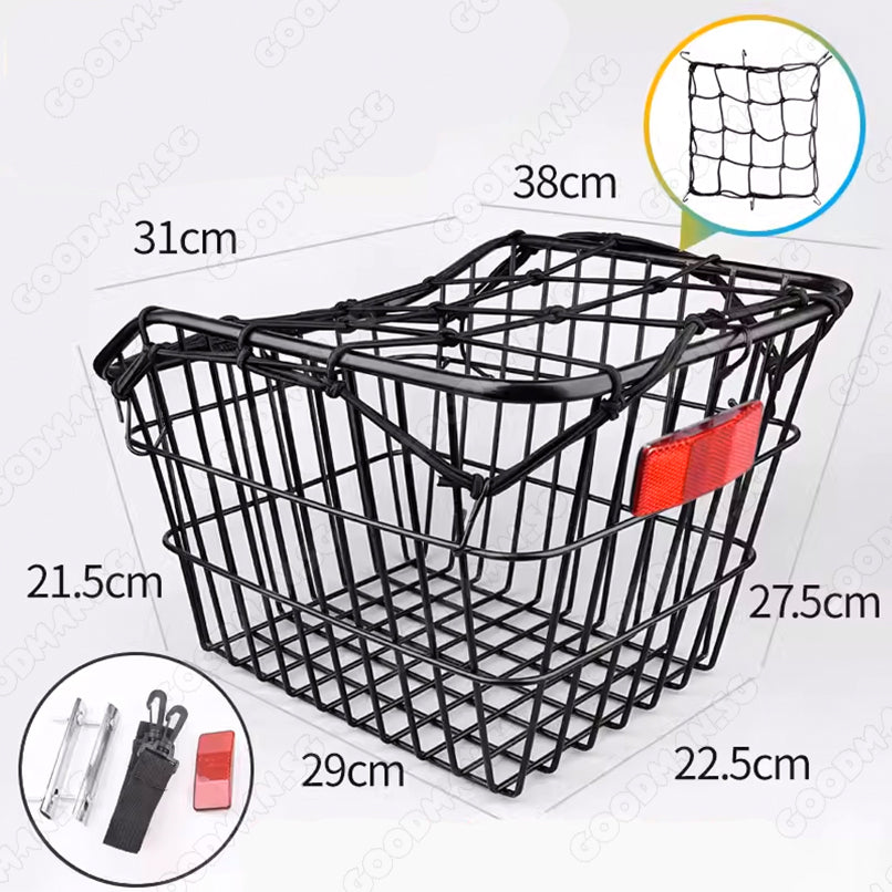 Metal Bicycle Rear Rack Basket