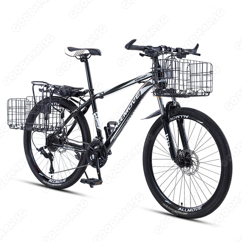 Bike with metal basket sale