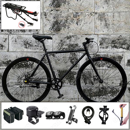 Single Speed Road Bicycle with Disc Brake